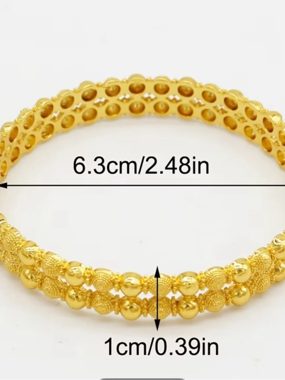 4 pc Indian golden bangles set size 2.8
